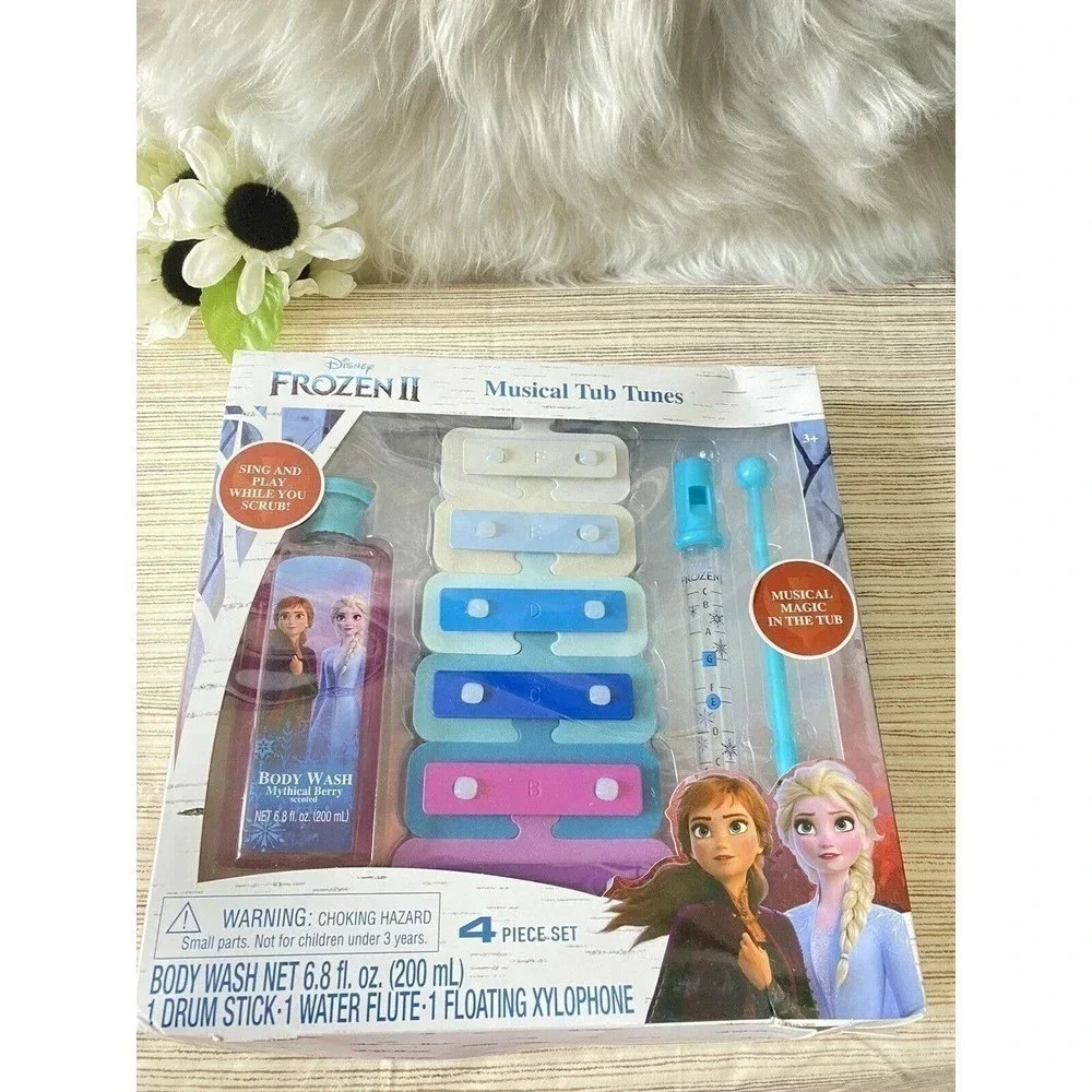 New Disney Frozen II Musical Tub Tunes set, 4 piece set Bath Fun Kids Toys